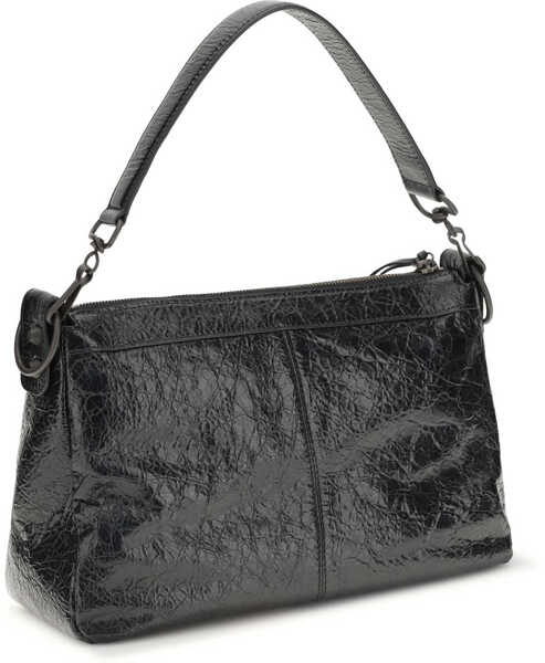 Genti de mana Balenciaga Le City Moto small Shoulder Bag BLACK Barbati (BM 19769306) 3