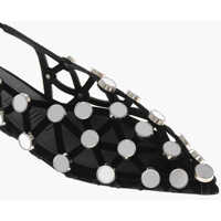 Balerini casual THE ATTICO Dama - Balerini casual THE ATTICO Slingback Ballet Flats Grid With Mirror Details Black Femei (BM 19769312) - B-mall.ro