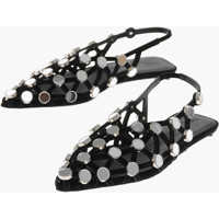 Balerini casual Slingback Ballet Flats Grid With Mirror Details Femei