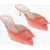 Roger Vivier Suede Mules Viv In The City With 5Cm Front Buckle Pink