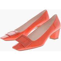 Pantofi stiletto Patent Leather Pumps Belle Vivier With 5Cm Front Buckle Femei