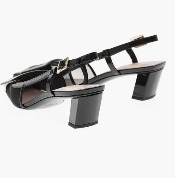 Pantofi stiletto Roger Vivier Mesh Pumps Lac Point Net With 5Cm Slingback Design Black Femei (BM 19769324) 2