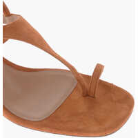 Sandale cu toc THE ATTICO Dama - Sandale cu toc THE ATTICO Suede Thong Sandals Nova With 7Cm Ankle Strap Orange Femei (BM 19769333) - B-mall.ro