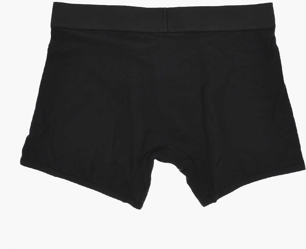 Chiloti Palm Angels Set Of 2 Solid-Color Boxer Briefs With Branded Waistband Black Barbati (BM 19769351) 4