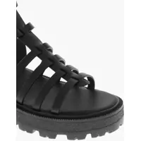 Sandale fara toc Dior Dama - Sandale fara toc Dior Leather Sandals Bay With Lug Sole Black Femei (BM 19769357) - B-mall.ro