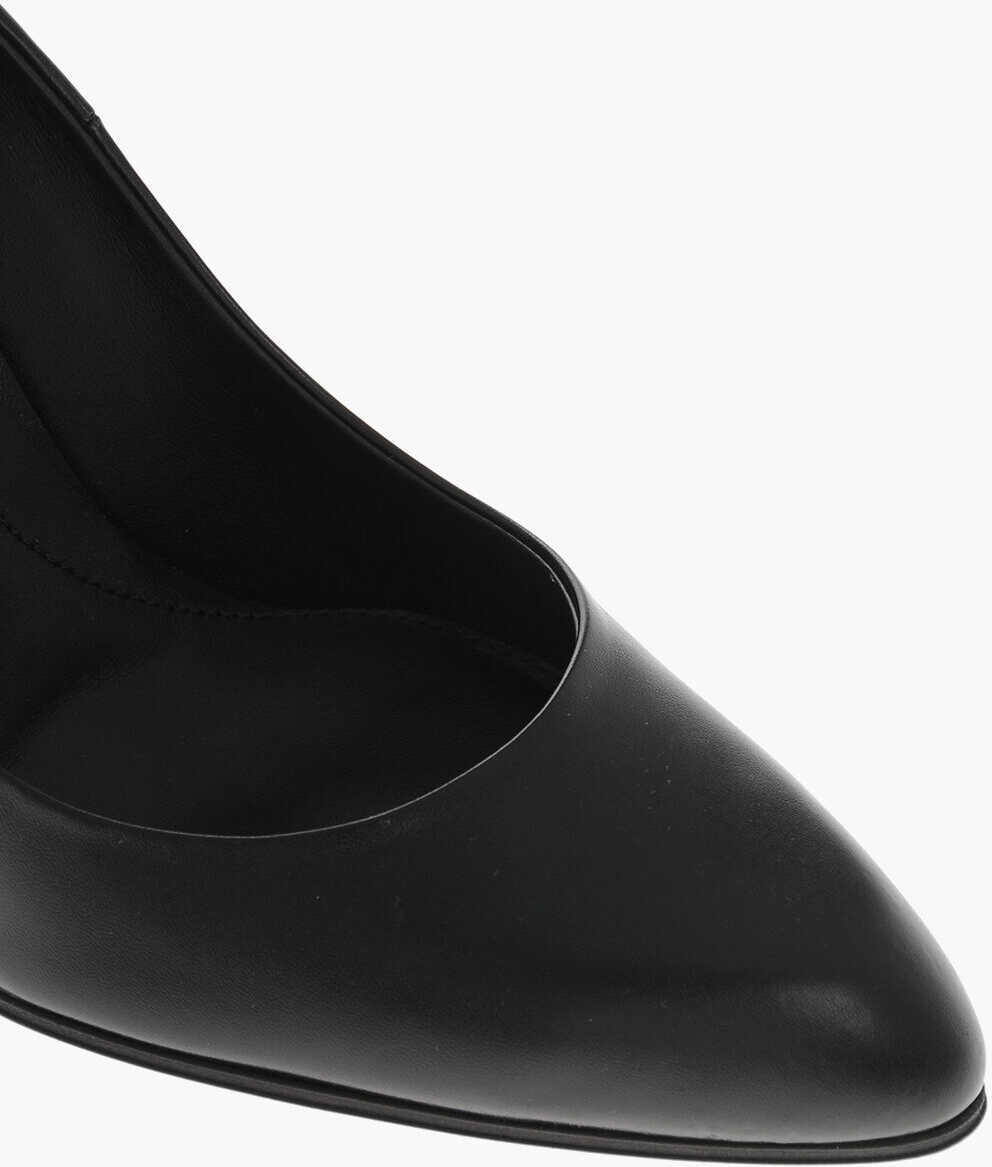 Pantofi stiletto Alexander McQueen Leather Pumps Faun Lux With 10Cm Curved Heel Black Femei (BM 19769360) 4