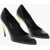 Alexander McQueen Leather Pumps Faun Lux With 10Cm Curved Heel Black