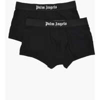 Lenjerie intima Set Of 2 Pairs Of Stretch Cotton Boxers With Logo Elastic Ba Barbati