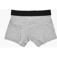 Chiloti Palm Angels pentru Barbati - Chiloti Palm Angels Set Of 3 Solid-Color Boxer Briefs With Branded Waistband Black & White Barbati (BM 19769381) - B-mall.ro