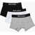 Palm Angels Set Of 3 Solid-Color Boxer Briefs With Branded Waistband Black & White