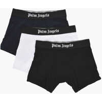 Lenjerie intima Set Of 3 Pairs Of Solid-Color Boxers With Logo Band Barbati