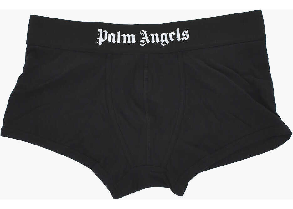 Chiloti Palm Angels Set Of 2 Solid-Color Boxer Briefs With Logo Band Black Barbati (BM 19769399) 2