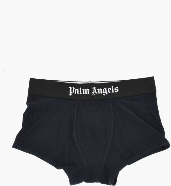 Chiloti Palm Angels Set Of 2 Stretch Cotton Boxer Briefs With Branded Elastic Wa Blue Barbati (BM 19769423) 2