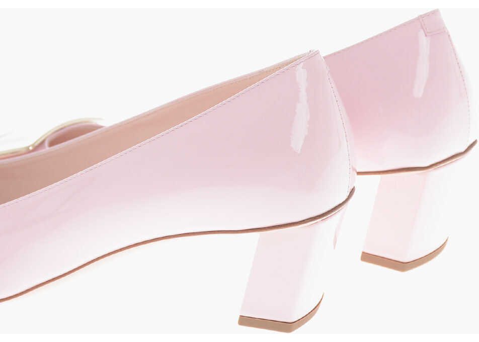 Pantofi stiletto Roger Vivier Patent Pumps Belle Vivier With Front Buckle 5Cm Pink Femei (BM 19769429) 2