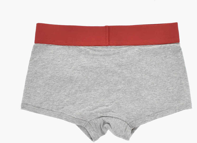 Chiloti Palm Angels Set Of 2 Solid-Color Boxer Briefs With Branded Waistband White Barbati (BM 19769432) 4