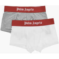 Chiloti Set Of 2 Solid-Color Boxer Briefs With Branded Waistband Barbati