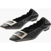 Balerini casual Leather Ballet Flats Belle Vivier With Square Toe Femei