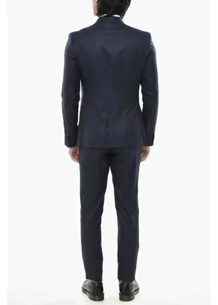 Costume CORNELIANI Cc Collection Virgin Wool Three-Piece Suit Blue Barbati (BM 19769447) 4