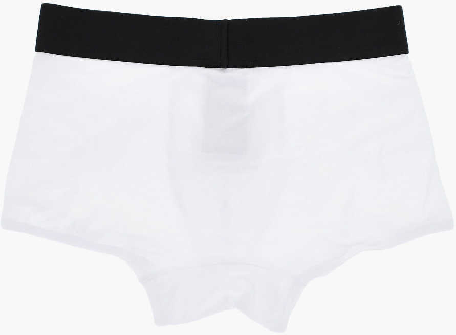 Chiloti Palm Angels Set Of 2 Stretch Cotton Boxer Briefs With Branded Elastic Wa White Barbati (BM 19769501) 4