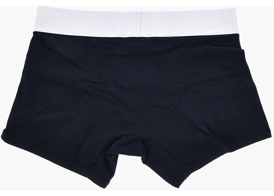 Chiloti Palm Angels Set Of 2 Stretch Cotton Boxer Briefs With Branded Elastic Wa Blue Barbati (BM 19769507) 4