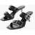 Alexander McQueen Leather Sandals With Double Buckle And 7Cm Stiletto Heel Black