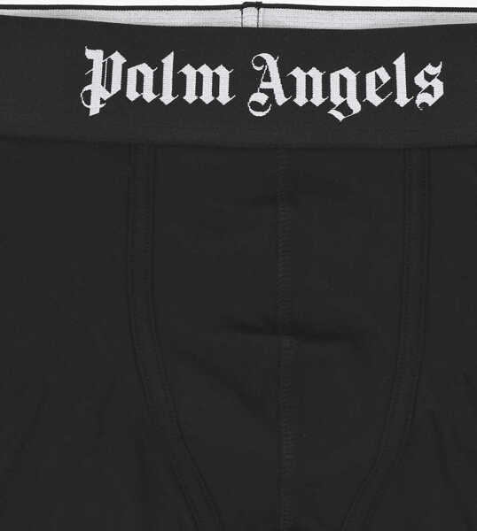 Chiloti Palm Angels Set Of 2 Solid-Color Boxer Briefs With Logo Band Black Barbati (BM 19769522) 3