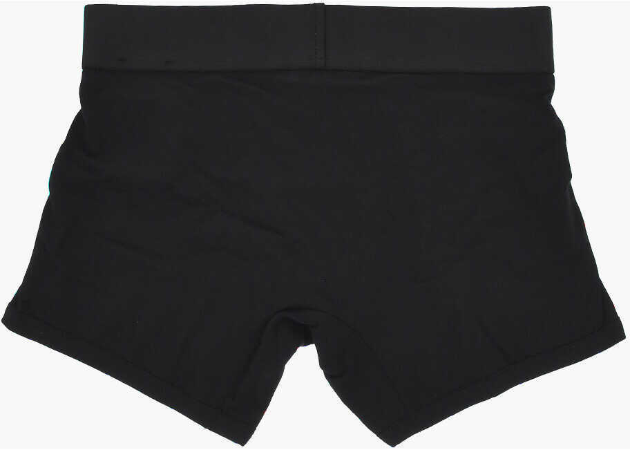 Chiloti Palm Angels Set Of 2 Solid-Color Boxer Briefs With Logo Band Black Barbati (BM 19769522) 4