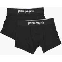 Chiloti Set Of 2 Solid-Color Boxer Briefs With Logo Band Barbati