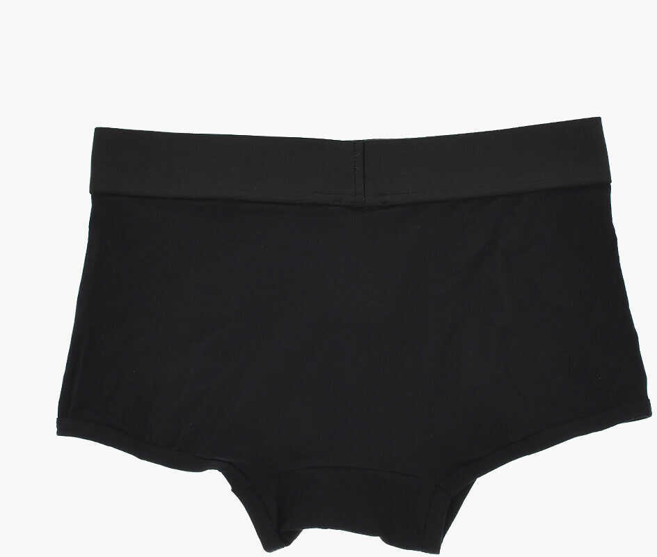 Lenjerie intima Palm Angels Set Of 2 Pairs Of Solid-Color Boxers With Contrast Logo Black Barbati (BM 19769525) 4