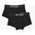 Palm Angels Set Of 2 Pairs Of Solid-Color Boxers With Contrast Logo Black