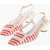 Roger Vivier Canvas Pumps Lacquered With Awning Motif 5Cm Red
