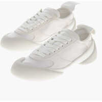 Sneakers Satin And Leather Sneakers Return With Rubber Toe Femei