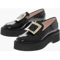 Mocasini Patent Loafers With Platform Sole Femei