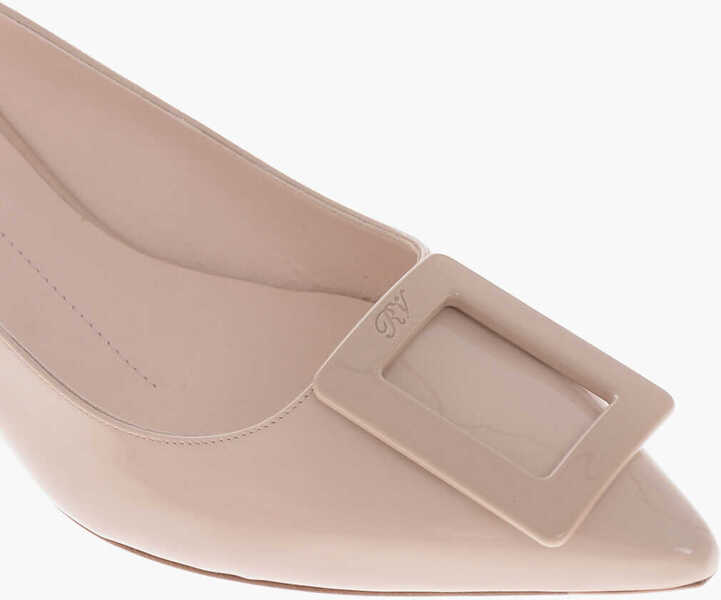 Pantofi stiletto Roger Vivier Patent Slingback Pumps Virgule 6Cm Pink Femei (BM 19769540) 4