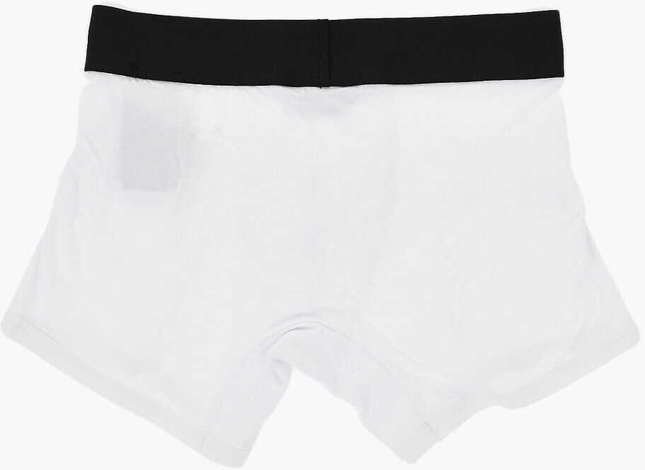 Chiloti Palm Angels Set Of 2 Solid-Color Boxer Briefs With Logo Band Black & White Barbati (BM 19769543) 4