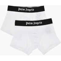 Chiloti Set Of 2 Solid-Color Boxer Briefs With Logo Band Barbati