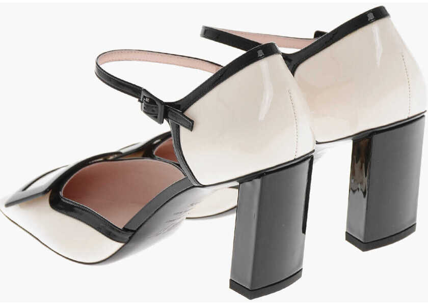Pantofi stiletto Roger Vivier Two-Tone Patent Mary Jane Pumps Belle Vivier 8Cm Black & White Femei (BM 19769555) 2