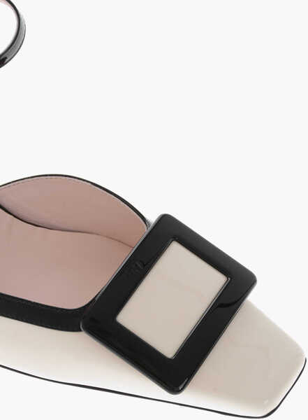 Pantofi stiletto Roger Vivier Two-Tone Patent Mary Jane Pumps Belle Vivier 8Cm Black & White Femei (BM 19769555) 4