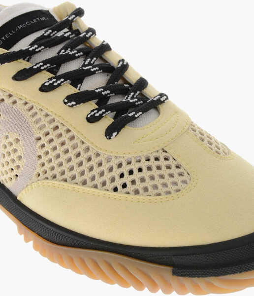 Sneakers Stella McCartney Crochet Sneakers S-Wave With Eco-Suede Details Yellow Femei (BM 19769558) 4