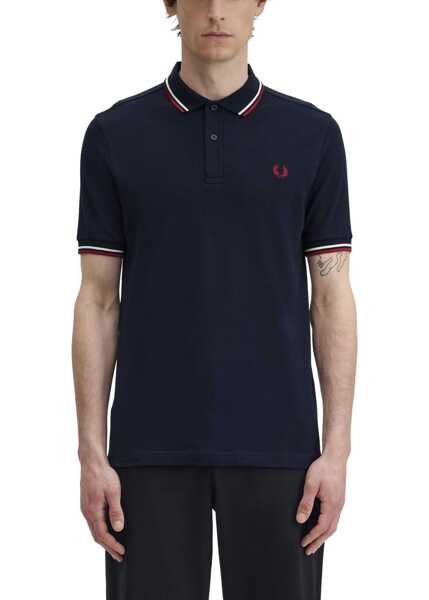 Tricouri Polo Fred Perry Polo With Logo BLUE Barbati (BM 19769597) 2