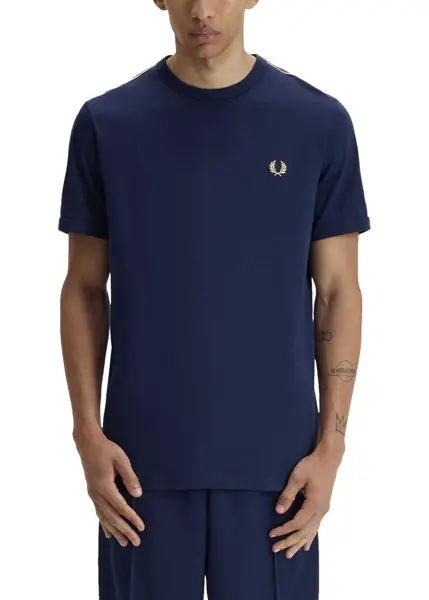 Tricouri Fred Perry T-Shirt With Logo BLUE Barbati (BM 19769687) 2