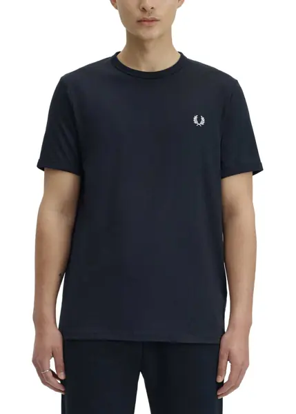 Tricouri Fred Perry T-Shirt With Logo BLUE Barbati (BM 19769714) 4
