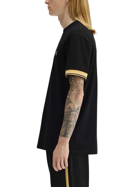 Tricouri Fred Perry T-Shirt With Logo BLACK Barbati (BM 19769771) 3