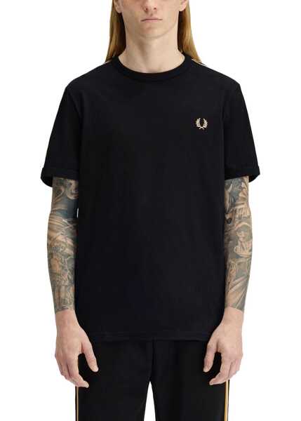 Tricouri Fred Perry T-Shirt With Logo BLACK Barbati (BM 19769777) 2