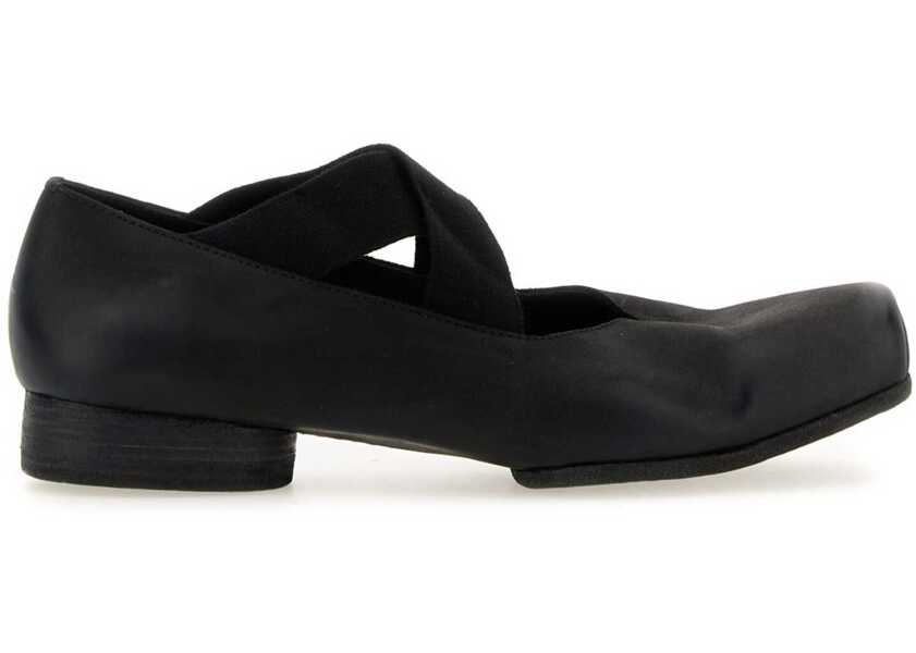 Balerini UMA WANG Leather Ballerina BLACK Femei (BM 19769801) 2
