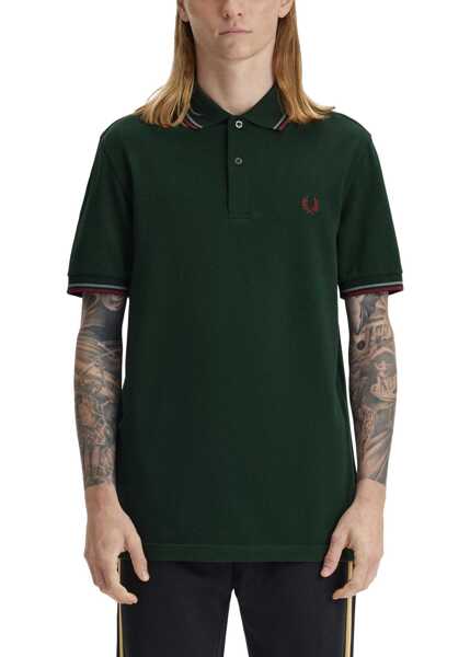 Tricouri Polo Fred Perry Polo With Logo GREEN Barbati (BM 19769807) 2