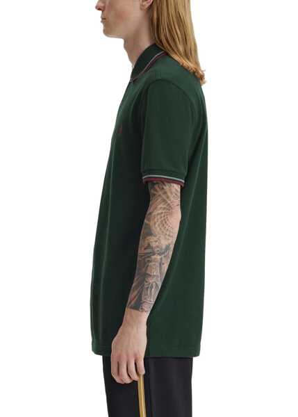Tricouri Polo Fred Perry Polo With Logo GREEN Barbati (BM 19769807) 3