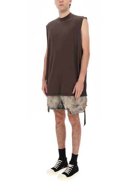 Tricouri Rick Owens Tarp-T T-Shirt BROWN Barbati (BM 19769861) 2