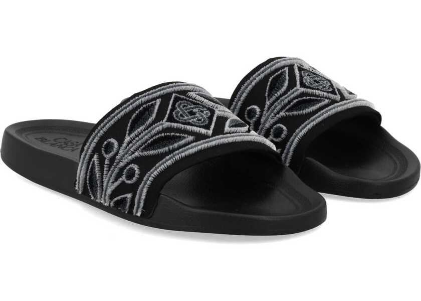 Espadrile Casablanca Slide With Logo BLACK Barbati (BM 19769888) 2