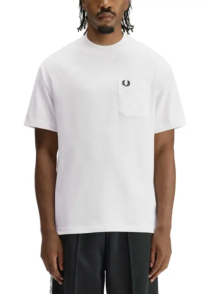 Tricouri Fred Perry T-Shirt With Logo WHITE Barbati (BM 19769948) 2